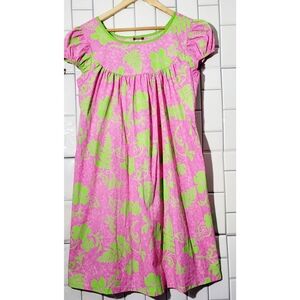 ISLANDS Women’s Short Sleeve Tropical Floral Shift Midi Dress Lightweigh…